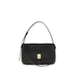 Ferragamo Black Calf Leather Bos Taurus Shoulder Bag