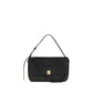 Ferragamo Black Calf Leather Bos Taurus Shoulder Bag