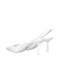 Prada White Leather High Heel Pumps