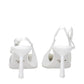 Prada White Leather High Heel Pumps