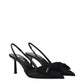 Prada Black Fibres High Heel Pumps