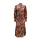 Alemais Brown Silk Casual Dress