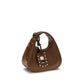 Ganni Brown Recycled Leather Shoulder Bag