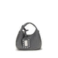 Ganni Gray Leather Shoulder Bag