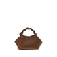 Ganni Brown Recycled Leather Shoulder Bag