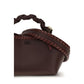 Ganni Brown Recycled Leather Shoulder Bag