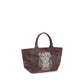 Ganni Bordeaux Cotton Shoulder Bag