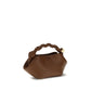 Ganni Brown Recycled Leather Shoulder Bag