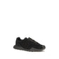 Dolce & Gabbana Black Calf Leather Bos Taurus Athletic Sneakers