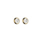 Alessandra Rich Gold Glass Earrings