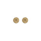 Alessandra Rich Gold Glass Earrings