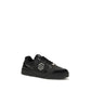 Philipp Plein Black Polyester Low Top Sneakers
