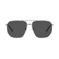 Polaroid Gray Metal Sunglasses