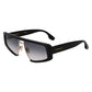 Victoria Beckham Black Metal & Plastic Sunglasses
