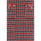 Self-Portrait Red Cotton Midi Skirt