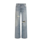 Haikure Blue Cotton Straight-Leg Jeans