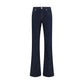 Haikure Blue Cotton Flared Jeans