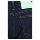 Haikure Blue Cotton Flared Jeans
