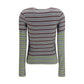 Ganni Gray Cotton Long Sleeve T-Shirt