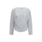 Ganni White Cotton Pattern Shirt