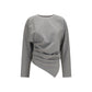 Ganni Gray Cotton Pattern Shirt