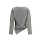 Ganni Gray Cotton Pattern Shirt