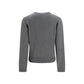 Ganni Gray Wool Oves Aries Sweatshirt