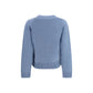 Ganni Blue Wool Oves Aries Sweatshirt