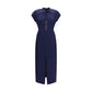 Alessandra Rich Blue Silk Casual Dress