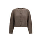 Loulou De Saison Brown Wool Oves Aries Cardigan