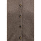 Loulou De Saison Brown Wool Oves Aries Cardigan