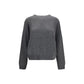 Loulou De Saison Gray Wool Oves Aries Sweatshirt
