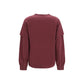 Ganni Bordeaux Cotton Sweatshirt