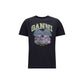 Ganni Gray Cotton T-Shirt