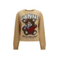 Ganni Beige Polyamide Sweatshirt