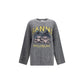 Ganni Gray Alpaca Vicugna Pacos Sweatshirt