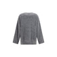 Ganni Gray Alpaca Vicugna Pacos Sweatshirt