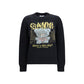 Ganni Black Recycled Wool Sweatshirt