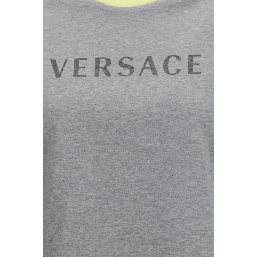 Versace Gray Cotton T-Shirt