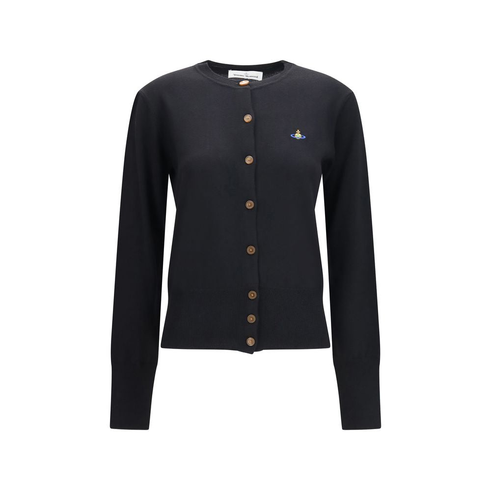 Vivienne Westwood Black Wool Oves Aries Cardigan