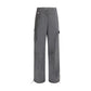Ganni Gray Cotton Cargo Pants