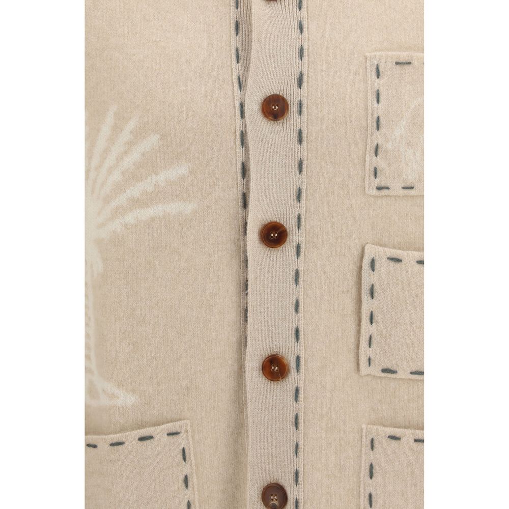 Baziszt Beige Cashmere Cardigan