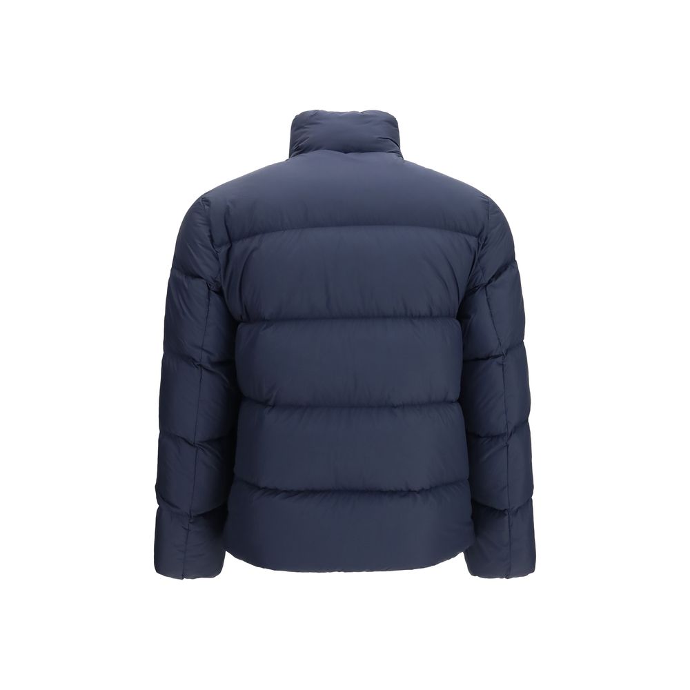 Woolrich Blue Goose Down Full-Length Jacket