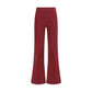 Avenue Montaigne Bordeaux Viscose Casual Pants