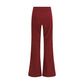 Avenue Montaigne Bordeaux Viscose Casual Pants