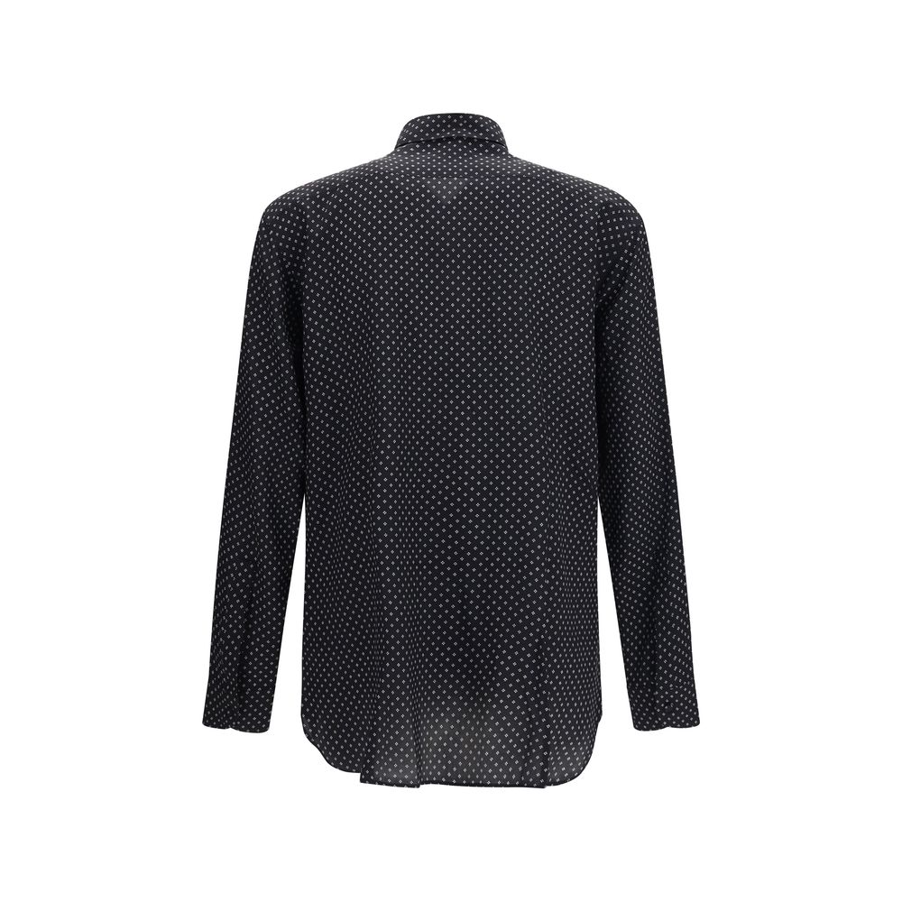 Tom Ford Black Silk Pattern Shirt