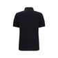 Brunello Cucinelli Black Cotton Polo Shirt