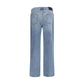Represent Blue Cotton Straight-Leg Jeans