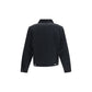 Represent Black Cotton Full-Length Jacket