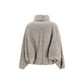 Brunello Cucinelli Gray Faux Fur Full-Length Jacket
